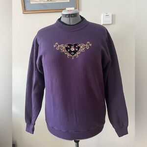 Vintage Top Stitch Embroidered Women’s Crewneck